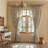 Polyester Floral Print Curtains 2 Panels (Set of 2)-983606367-989562619