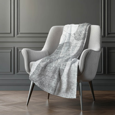 Addison Machine Washable Sherpa ASB672 Abstract Throw Blanket