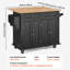 Chariot d'îlot de cuisine durable avec tiroirs, tablettes et roulettes pour un rangement et une mobilité efficaces