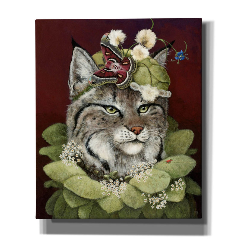 «Forest Ruff» par Carolyn Schmitz, art mural sur toile, H 24 po x l 20 po x P 0,75 po