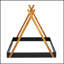 Lit plateforme tapissier de taille moderne avec structure triangulaire pour un confort et un style améliorés