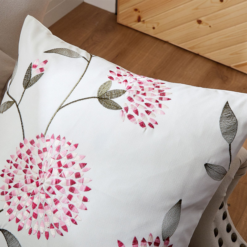 Housse de coussin carré Sunflower, Bourgogne