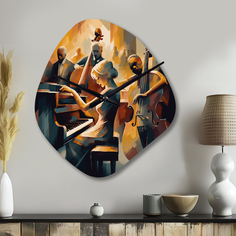 Horloge murale asymétrique en métal Marsella, Petit