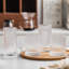 Ensemble de 8 verres rétro - 4 verres à gin 12 oz, 4 verres à whisky 14 oz, verres à cocktail en verre côtelé, idéaux pour le vin, le jus, l'eau, la tasse à café glacée, le whisky, les verres mixtes