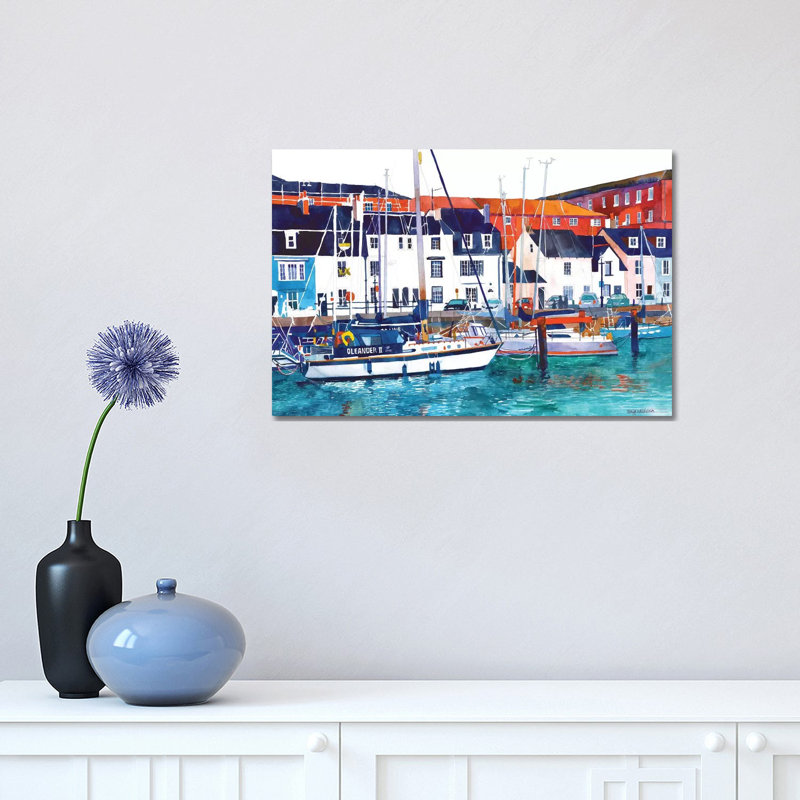 Port in Weymouth 1 Piece Wrapped Canvas Wall Art, 30.48cm H x 45.72cm W