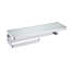 Ancika Stainless Steel White Glass Shelf W/ Towel Bar & Robe Hook-50180870