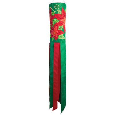 Poinsettia 40" Windsock