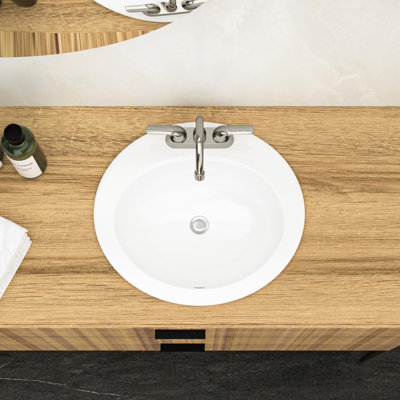 White Ceramic Oval Bathroom Sink Undermount 20"X18" - Modern, Elegant, Stain- For Different Spaces 20" X 18" Stain Resistance Multiple Uses