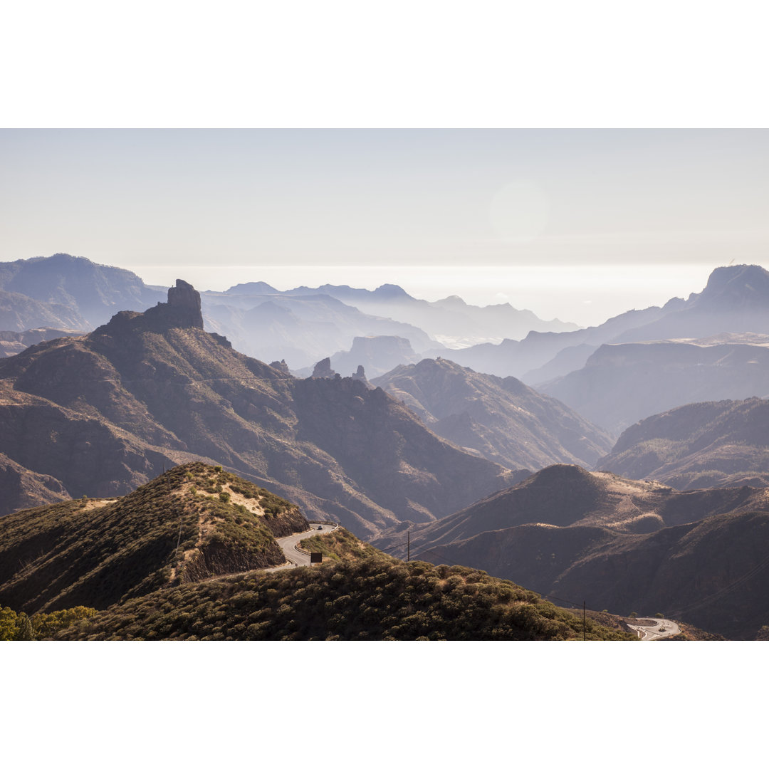 Leinwandbild Schöne Panorama-Aufnahme am Cruz De Tejeda