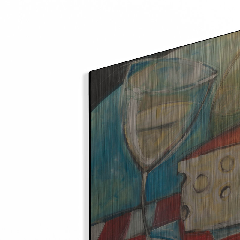 «Wine Wedge And Wheel» par Tim Nyberg, H 12 po x l 12 po