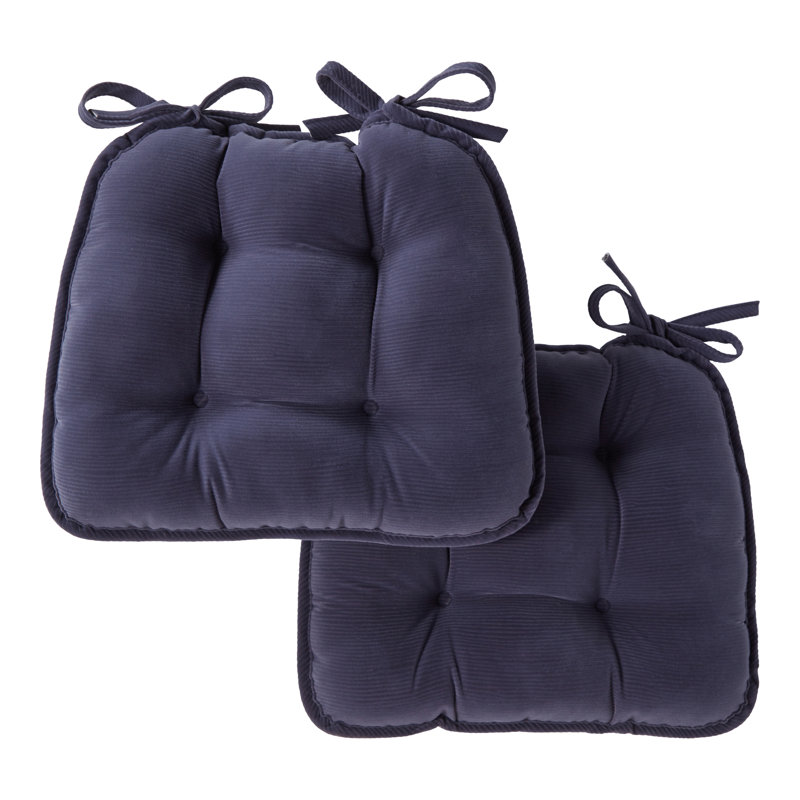 Coussin de siège d'intérieur réversible en velours côtelé, Set of 2, New Haven