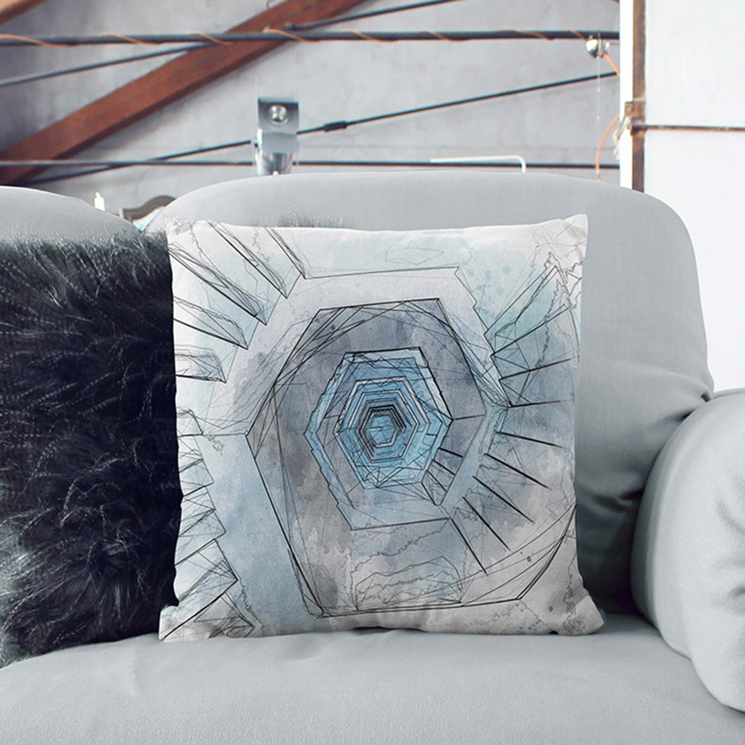 Endless Staircase in Abstract Cushion with Filling