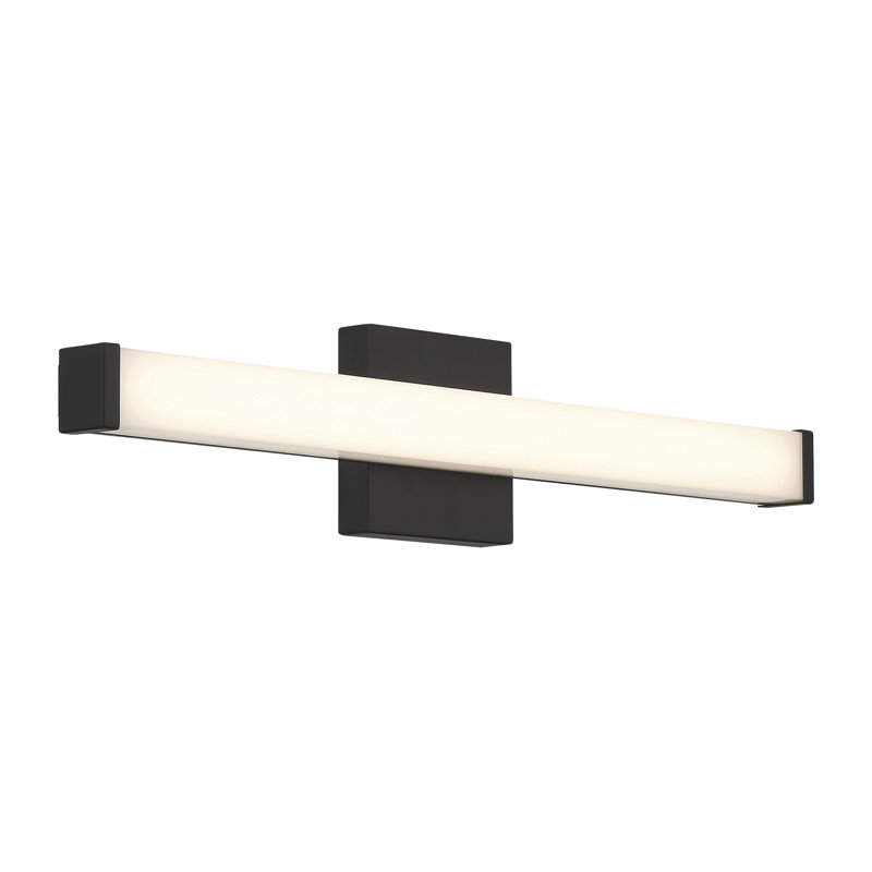 Éclairage pour meuble-lavabo à DEL Ronning, Noir mat, H 2 po x l 24 po x P 2 po