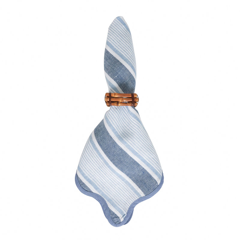 Cabana Stripe Napkins, Ocean