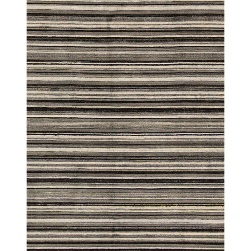 Striped Area Rug in Natural/Silver