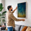 Golden Grasses Ascending Botanical - Wrapped Canvas-374736668-374736666