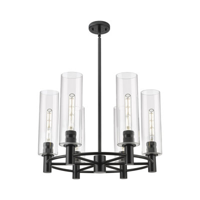 Crown Point 6 Light Stem Hung Chandelier