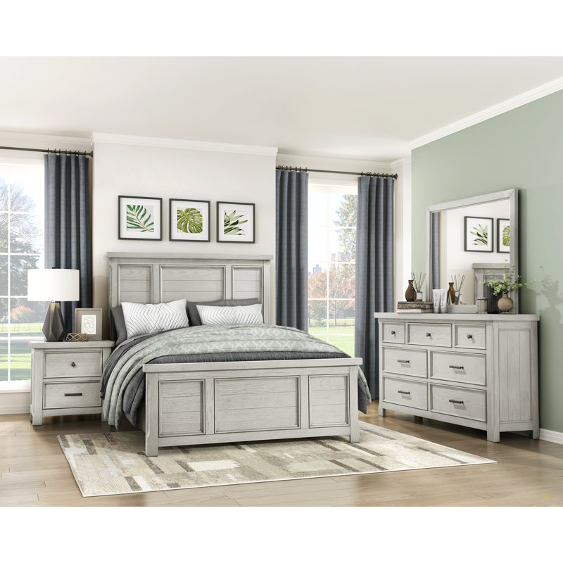 Table de chevet classique avec 2 tiroirs et meubles de chambre à coucher en bois