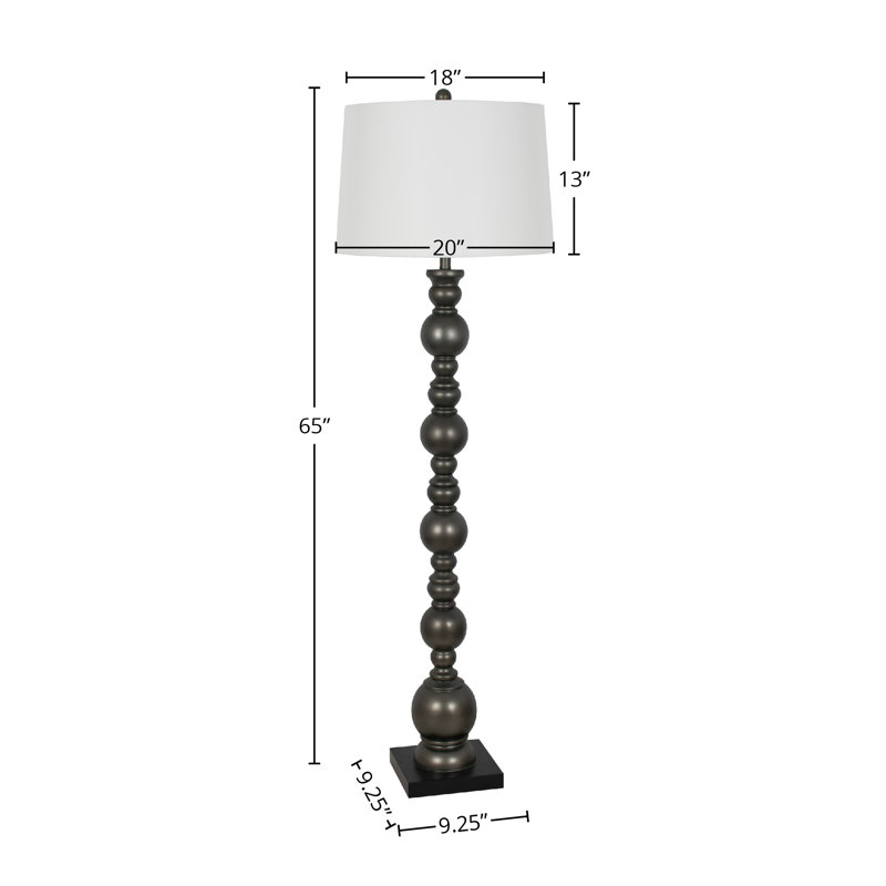 Lampe sur pied en polyrésine 65 po