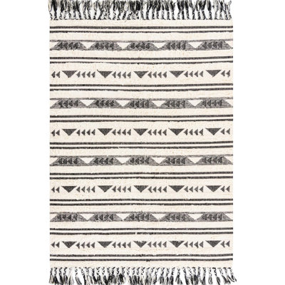 Tapis contemporain Annonciata de couleur brun clair