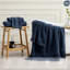 Serviette 100% coton doux absorbant avec bordure Dobby, serviette double torsadée 1 pièce-104041634-104041638
