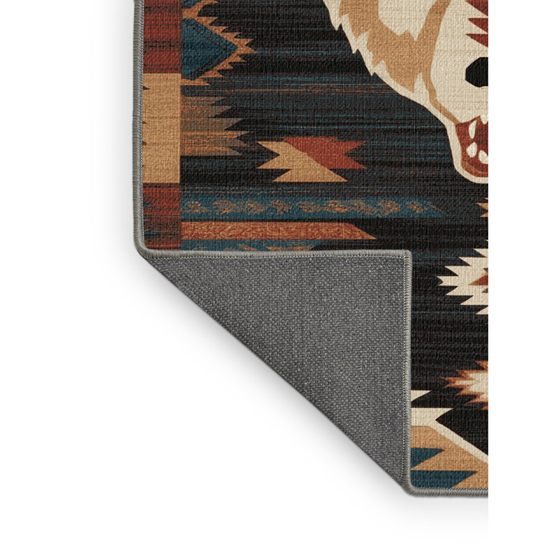  Tapis lavable Chupacabra Southwestern, Rectangulaire 8 pi x 10 pi