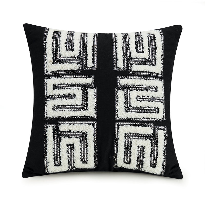 Zare Geometric Square Throw Pillow