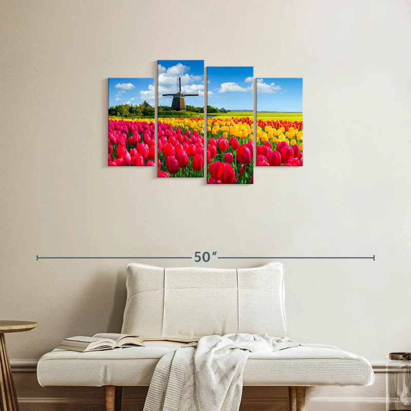 Champ de tulipes Alvord Holland, H 22 po x l 36 po