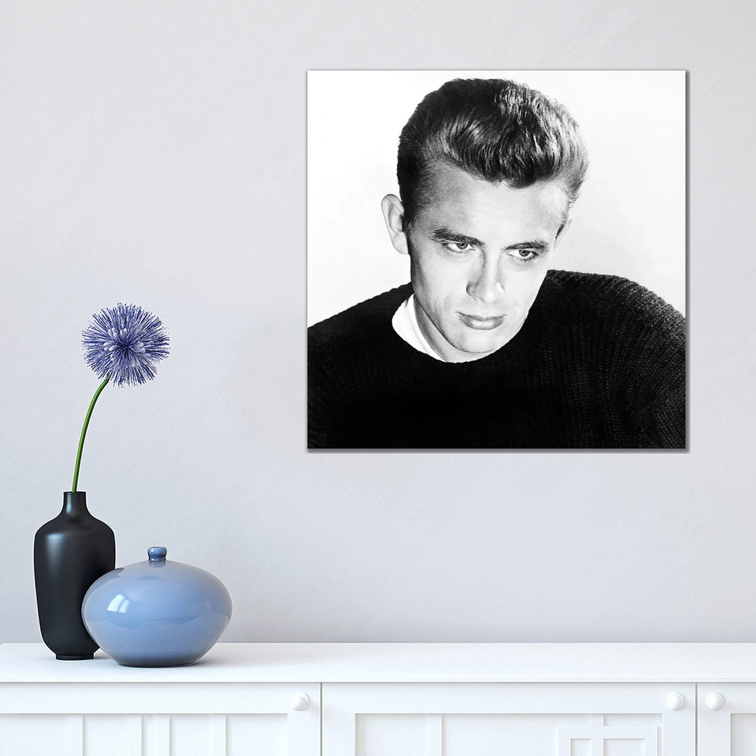 James Dean (1931-1955) - Wrapped Canvas Print