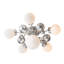 Sprig 6-Light Semi-Flush - Vintage Platinum - Opal Glass-2038330654-2038330651