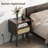 Mid Century Modern Rattan Nightstand Set Of 2-1733437340