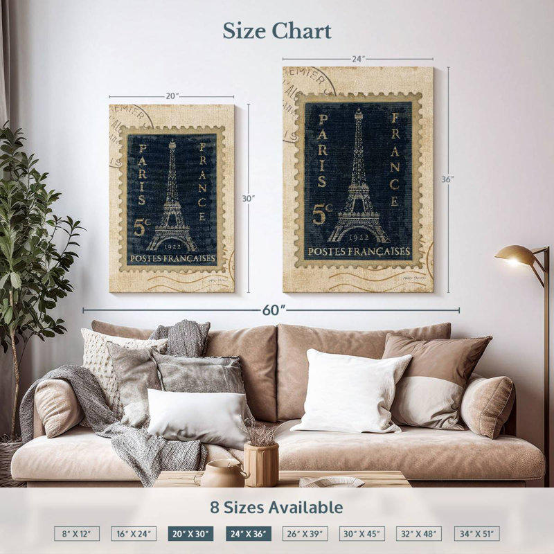 Aime Iconic Stamps I, 36" H x 24" W