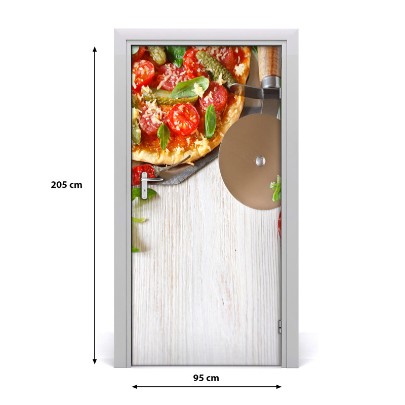 The Pizza Door Decal