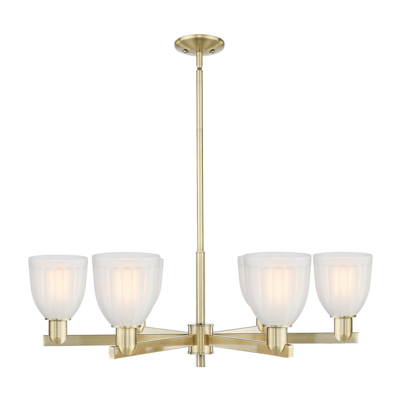 Arcadia - Brookfield - Lustre suspendu 6 lumières, Laiton antique