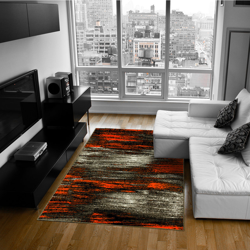 Abstract Indoor Rug, 5' x 6'11"