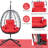 Indoor Outdoor Hanging Chair With Stand - 100% Hand Woven Modern, Soft, Waterproof For Bedroom, Living Room, Balcony Outdoors Egg-1033385660