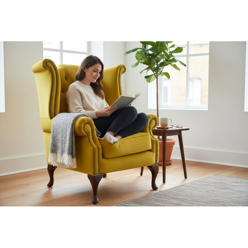 Upholstered Wingback Chair