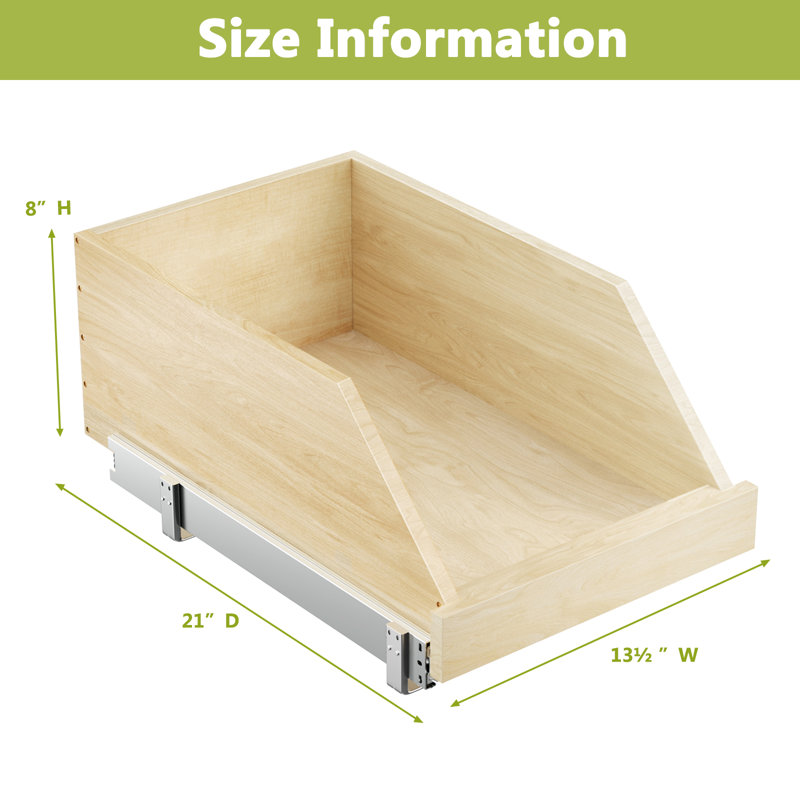 Rangement pour armoire coulissante Rashun, H 8 po x l 13,5 po x P 21 po