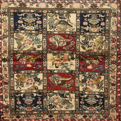 Tapis patchwork vert