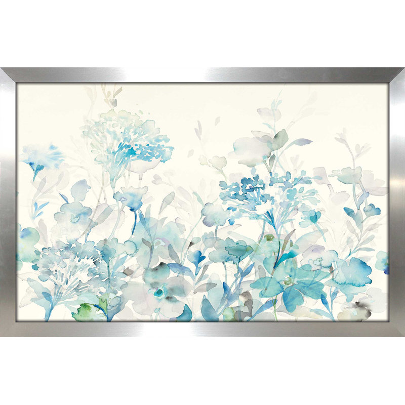 Motif de jardin translucide bleu, H 27,5 po x l 39,5 po x P 0,75 po
