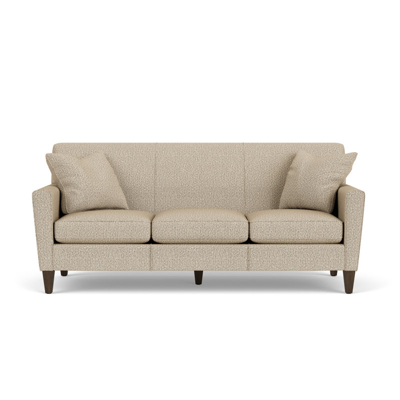Canapé à accoudoirs arrondis 80 po, Polypropylène beige / oléfine