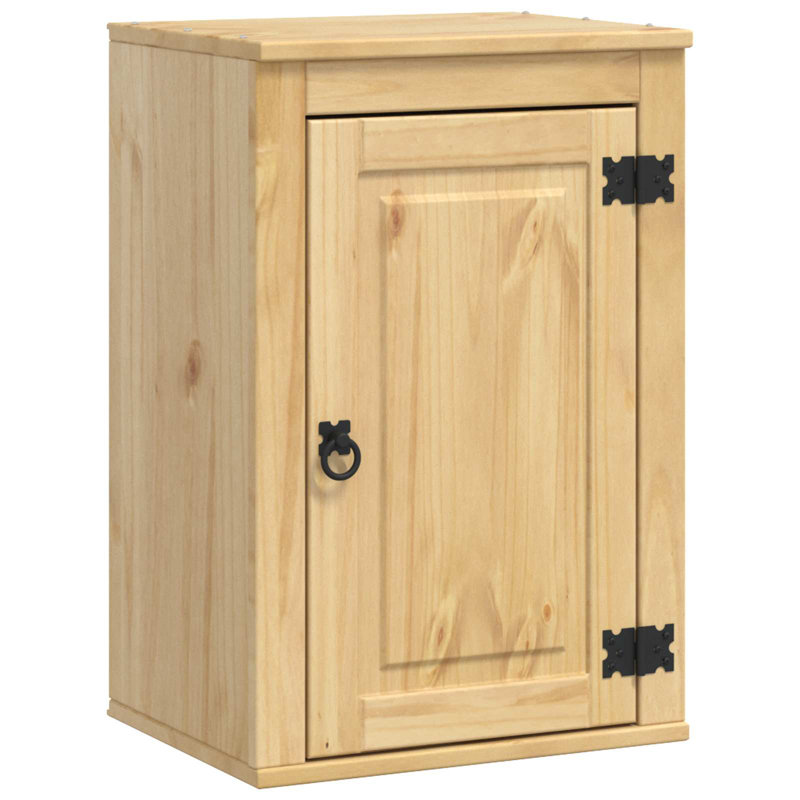 Vidaxl Cabinet With Storage SKI Honey Brown Solid Pine Wood Modern Furniture