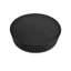 Table basse 31,5 "ronde avec rangement Table d'appoint moderne en placage de bois massif pour salon, chambre à coucher, appartement ou bureau, noir-1814604119