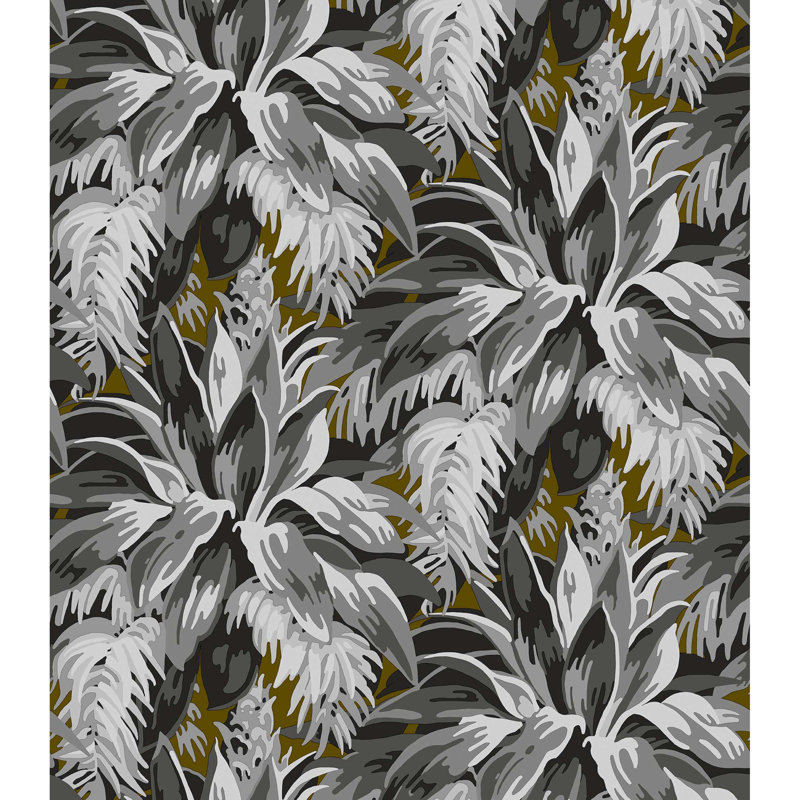 Origen Dos Floral Vinyl Wallpaper Roll, Ocrea