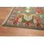 Tapis gris anthracite et gris unique en coton 12 pi 1 po x 9 pi 0 po