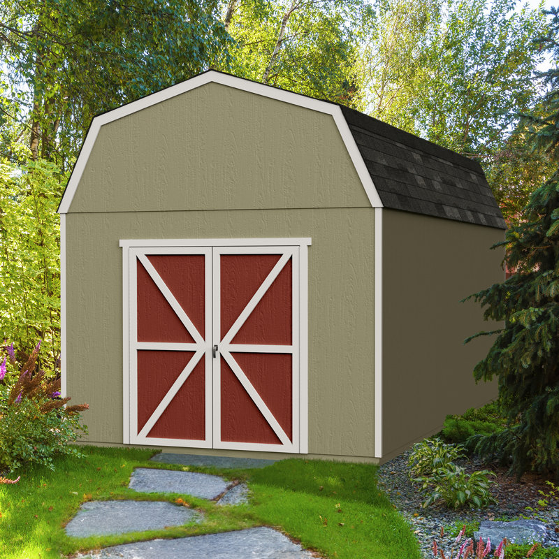 Braymore Wood Storage Shed, Without Floor, No, 10' W x 18' D