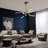 Acrylic and Aluminium Sputnik Modern Linear Chandelier