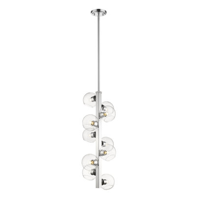Lustre linéaire moderne 10 lumières spoutnik Gaines