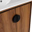Bathroom Vanity With Top Sink, Modern Bathroom Storage Cabinet With 2 Soft Closing Doors