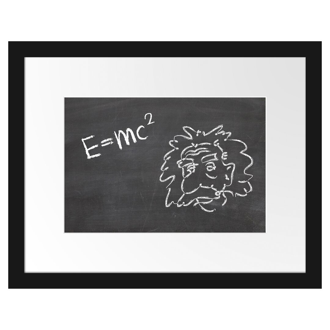 Gerahmtes Poster Albert Einstein